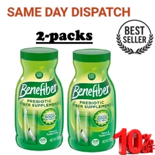 2 Pack - Benefiber Daily Prebiotic Fiber Supplement Powder, Unflavored, 28.9 oz.