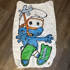 Vintage 1982 Smurf pool floaty