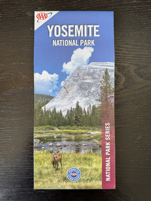 Map of National Park-Yosemite National Park Map - AAA Map - 2023