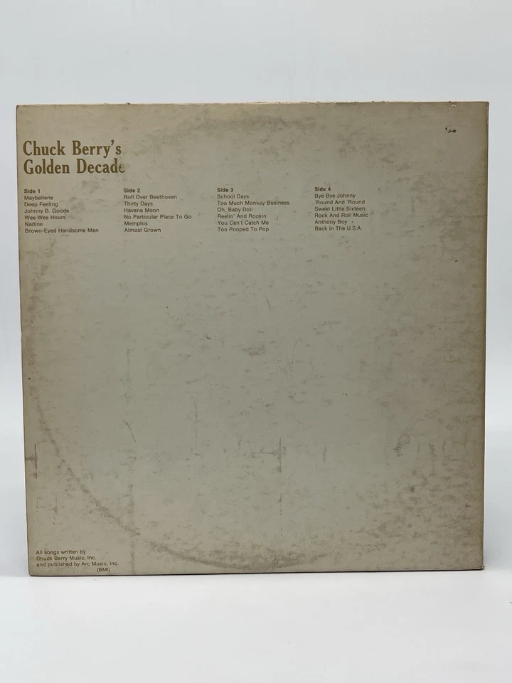 CHUCK BERRY'S GOLDEN DECADE 2-LP SET VG+ VINYL RECORD GATEFOLD CHESS - Image 2 of 4