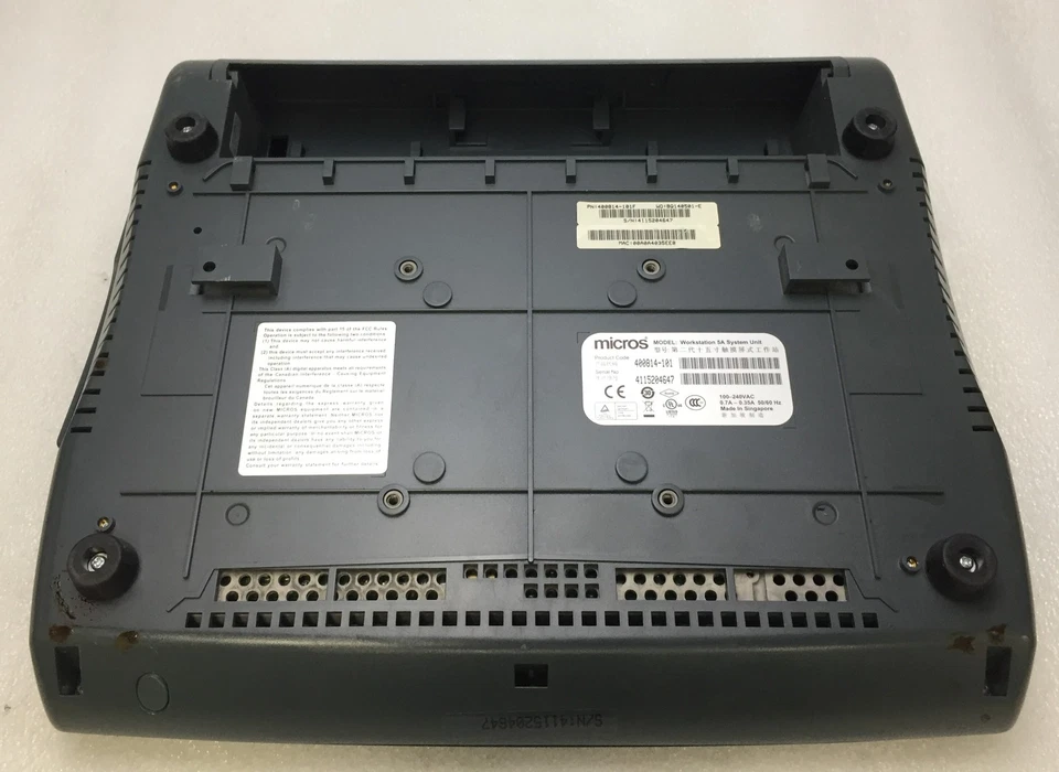 Micros POS Workstation 5A Intel Atom N450 @1.66GHz 0.5GB RAM NO HDD FAIR - Image 4 of 4