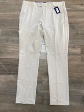 Peter Millar Crown Crafted Surge Mens 36X32 Performance Trouser Golf Pants Beige