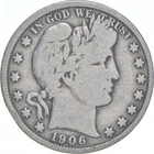 1906 Barber Half Dollar Average Circ 90% Silver *9729