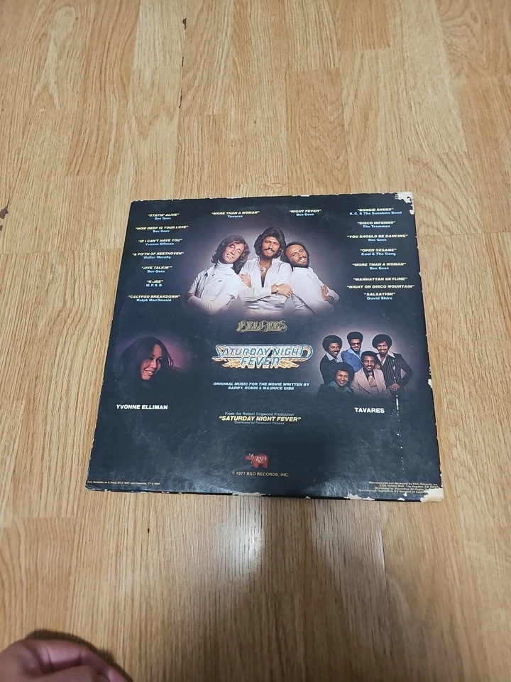 SATURDAY NIGHT FEVER - THE ORIGINAL MOVIE SOUND TRACK - VINYL LP RECORD - 1977 - Image 3 of 3