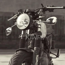 Motorcycle Mirrors Stan Square Chrome Gleaming 8mm Headlight Mount for BMW R27