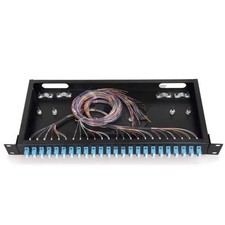 48 core LC with adapter pigtail 24 ports patch panel fiber optic terminal box n