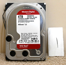 WD Red 4TB NAS Internal Hard Drive HDD WD40EFAX 3.5"--51 HOURS