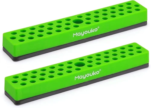 1/4" Magnetic Hex Bit Holder Rack Organizer, 43 Holes, 1/4-Inch Drill Bit Holder - Picture 1 of 12