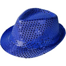 Kunststoff Paillettenhut Unisex Retro-Bühnenhut Glitzer Party Accessoire
