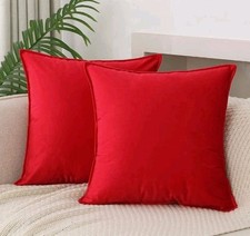 Throw Pillow Covers Set of 2 Sofa Decor Soft Couch Cushion Case 2 Size 12 Colors