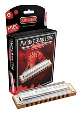 Hohner Marine Band Harmonica in the Key of C Model 1896BX-C German Made Quality