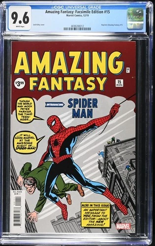 🔑🕷️🕸️ Amazing Fantasy #15 | CGC 9.6 NM | 1st Spider-Man Appearance