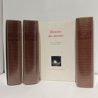 Superbes ENCYCLOPÉDIES de la PLÉIADE Histoire des Moeurs ILLUSTRÉE 1990 3 vols