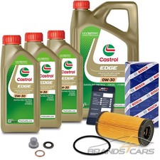 BOSCH ÖLFILTER+8 L CASTROL EDGE 0W-30 FÜR RENAULT LAGUNA 2 3 2.0 dCi 05