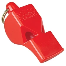 Fox 40 Classic Safety 3-Chamber Pealess Whistle, Red