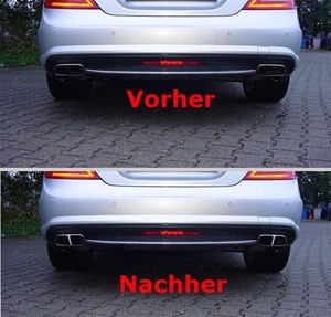 Mercedes Cls C218 W218 Amg Sport Endrohre Look 4flutig Ebay