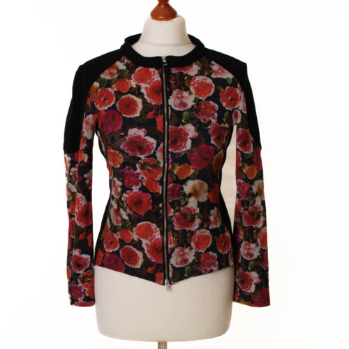 MARC CAIN sports women's multi-color flowers viscose jacket size N3 / 38 - Picture 1 of 7