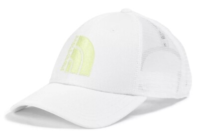 THE NORTH FACE Mudder Trucker Hat Cap TNF White/Lime NF0A5FXA1IL One Size NEW