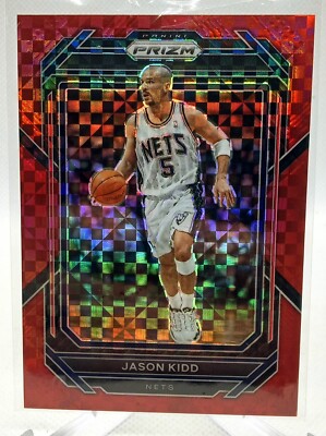 2022-23 Panini Prizm #273 Jason Kidd Prizms Red Power #5/75 Jersey # 1/1
