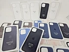 Genuine Original Leather/ Silicone Case for Apple iPhone 15, Plus, Pro, Pro Max
