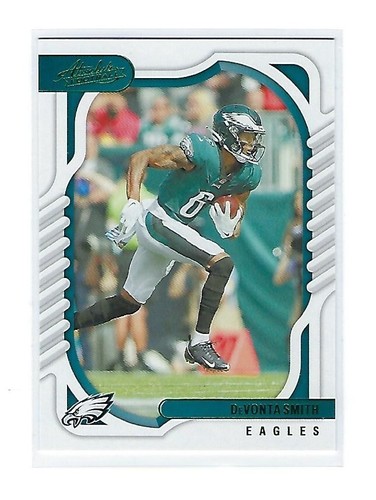 2022 Panini Absolute Devonta Smith Green Foil #71 Eagles Football NFL