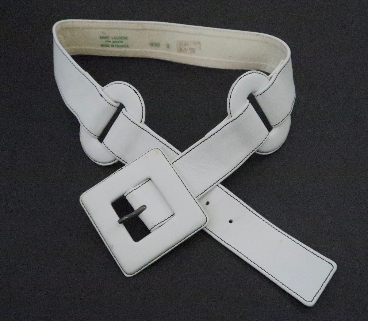 小物 YSL give gauche Leather belt YSL give gauche Leather belt