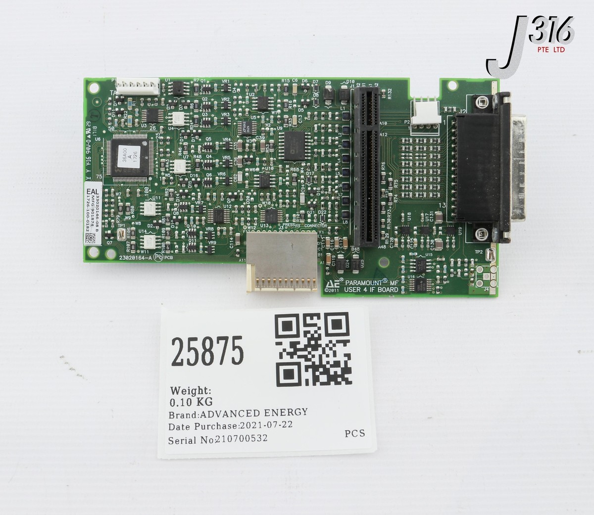 board まとめ 25875 ADVANCED ENERGY PCB PARAMOUNT MF USER 4 IF BOARD 23020164-A