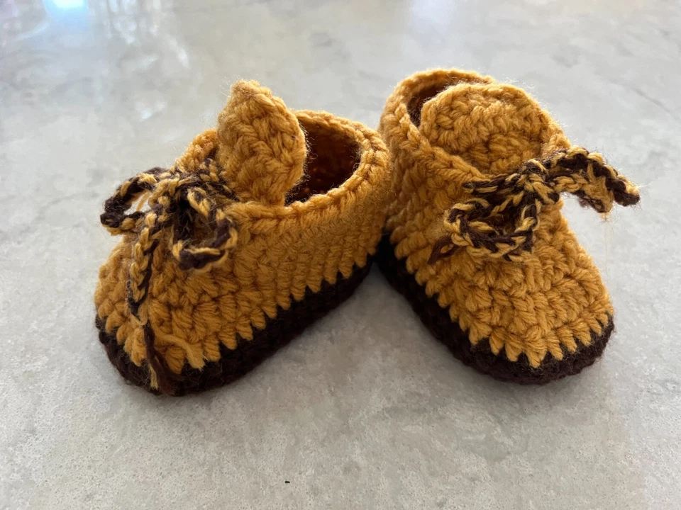 Baby Work boots Construction Boots Bootie Shoes Handmade Shower Gift USA NEW US1 - Image 2 of 4