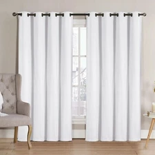 VCNY Home Neil Arctic White Grommet Single Blackout Curtain Panel 52" x 84" NWOT