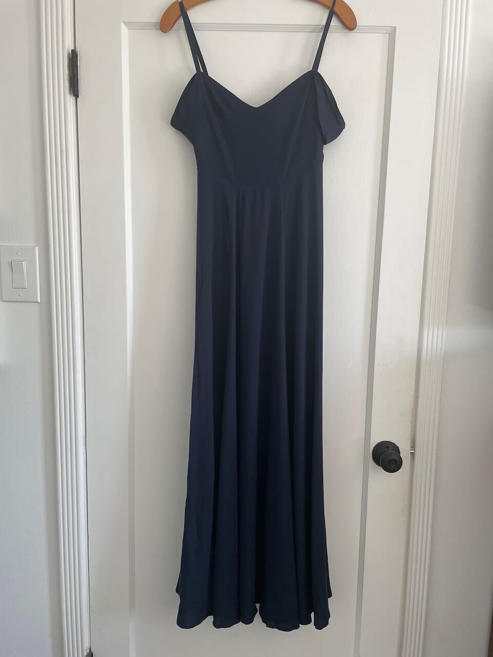 Reformation Navy Blue Sleeveless Maxi Dress Petite Holiday