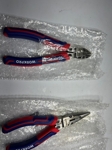WORKPRO 5 PIECE Pliers Set Premium Linesman Plier w/Storage Pouch FREE USA SHIP - Picture 3 of 4