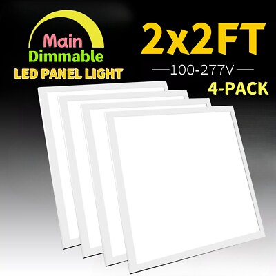 2X2FT LED Flat Panel Troffer Light, 45W 5400LM Drop Ceiling Light, 5000K White
