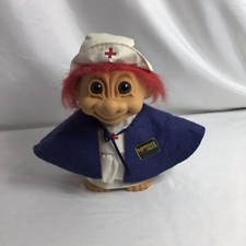 RED CROSS NURSE - 8" Russ Troll Doll - RARE