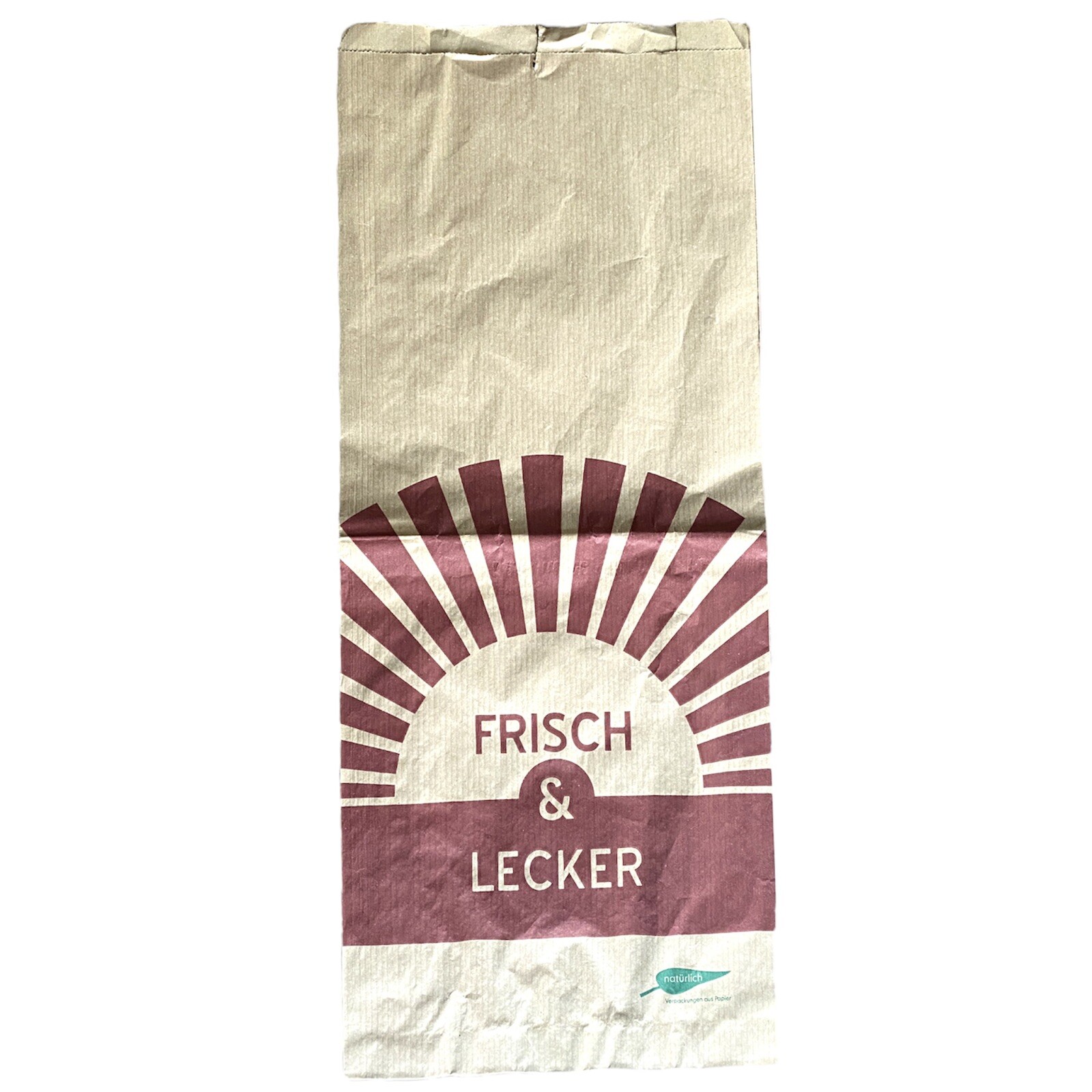 HUTNER Bäckerbeutel Braun - 600 Stück Faltenbeutel 120+50x230mm Aus Kraftpapier