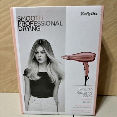 BaByliss Smooth Professional Radiance 2200 Haartrockner 3 Hitze & 2 Geschwindigkeiten Brandneu