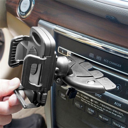 Universal Car CD Slot Phone Mount Holder Stand Cradle For Mobile iPhone  SWJ wi - Picture 1 of 12