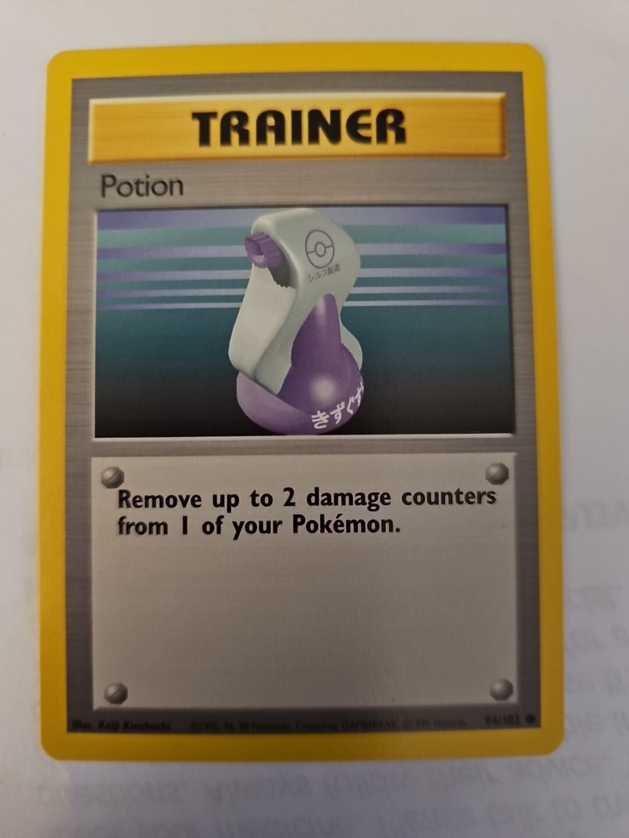 potion pokemon card Vintage Uncommon - Super Potion Base Non-Holo Pokemon Card 90/102 main image 0