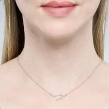 Francis Claire  Starry Zodiac Moissanite Gemstone Necklace LIBRA