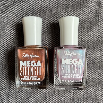 Sally Hansen MEGA Strength Nail Color: Polish, #019 #056 - Lot Of 2