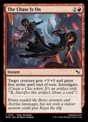 mtg murders at karlov manor chase cards Magic: The Gathering Collector Booster (15 Magic Cards) Toys Murders at Karlov Manor Commander (MKC) #133 Illustrated by Martina Fakov Magic MTG Murders at Karlov Manor