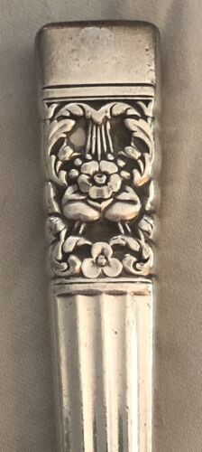 Vintage Oneida Community ""Krönung"" 1 Abendessen Messer silber Teller Besteck - Bild 2 von 3