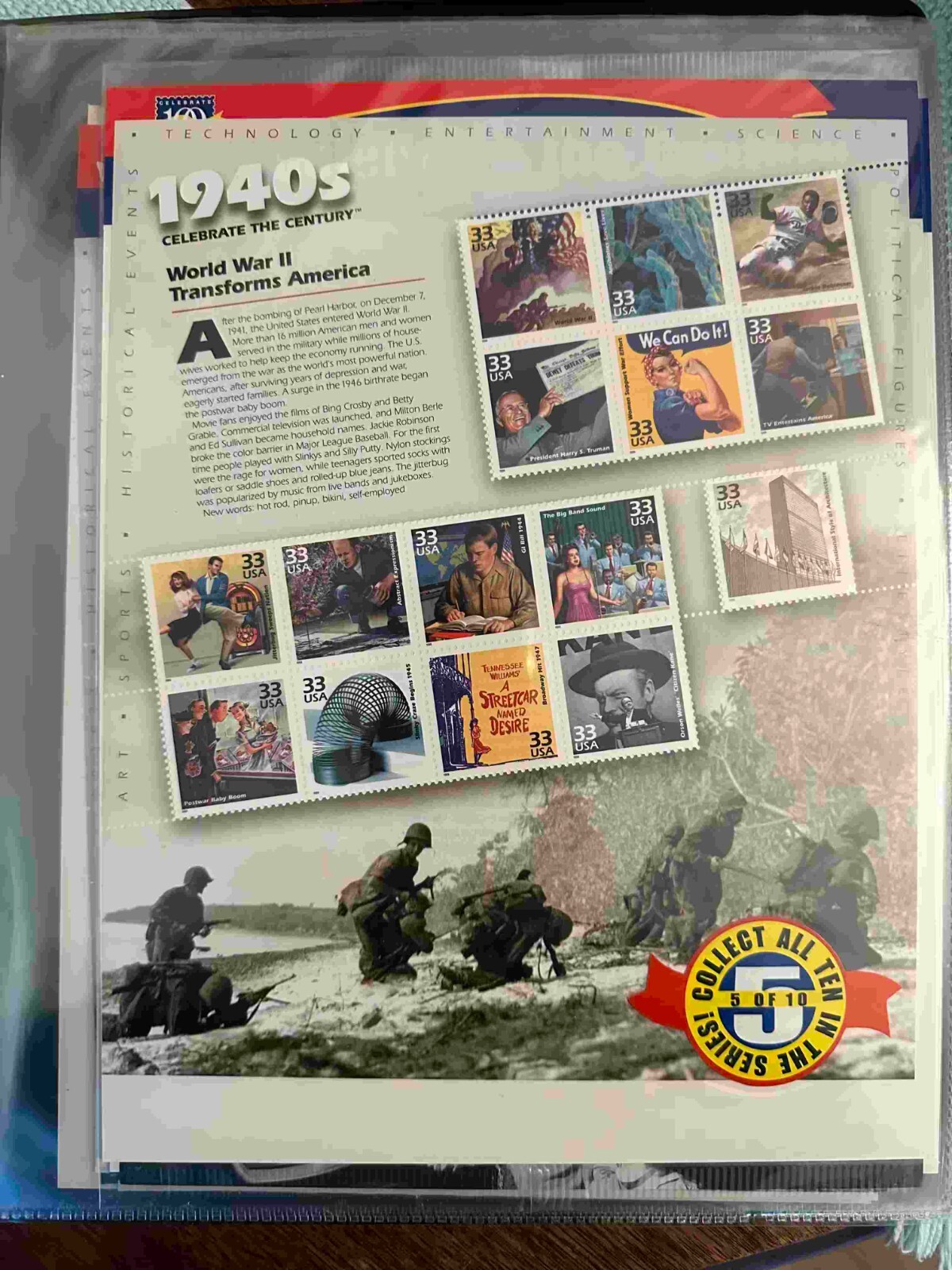 Stamp Collection Album, Japanese Wartime Stamps, Soviet Stamps, US