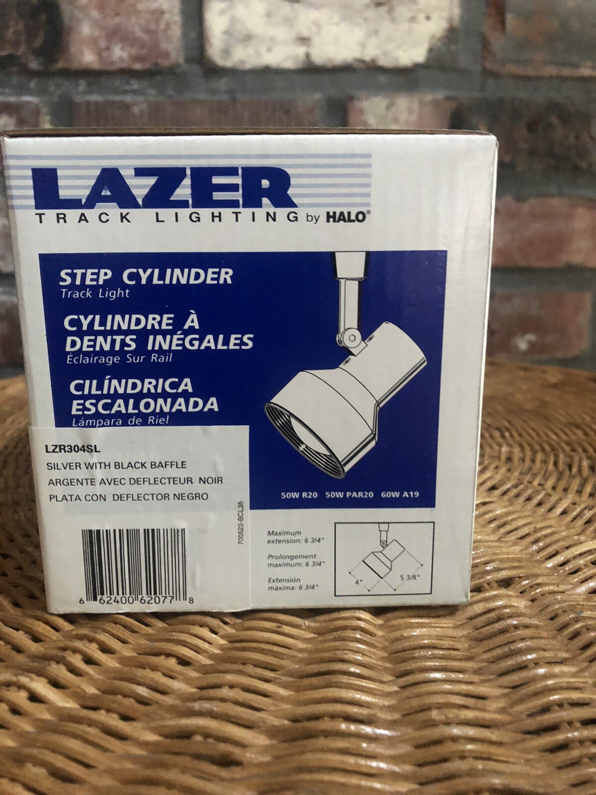 Lazer+Track+Lighting+By+Halo+LZR304SL+Silver+With+Black+Baffle for sale