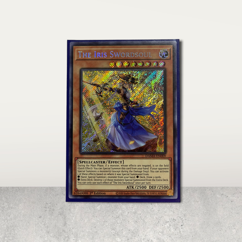 Thẻ bài Yugioh chính hãng JP: RC04-JP024 - The Iris Swordsoul - Quarter Century Secret Rare