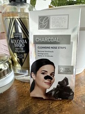 Global Beauty Care Charcoal Cleansing Nose Strips Remove Blackheads Unclog Pores