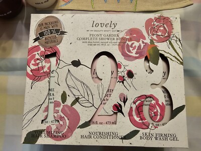lovely peony garden complete showelr bundle shampoo conditioner body wash