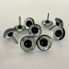 Glasaugen Teddybär farbig traditionell Spitze britisch 6 mm, 8 mm, 10 mm & 12 mm