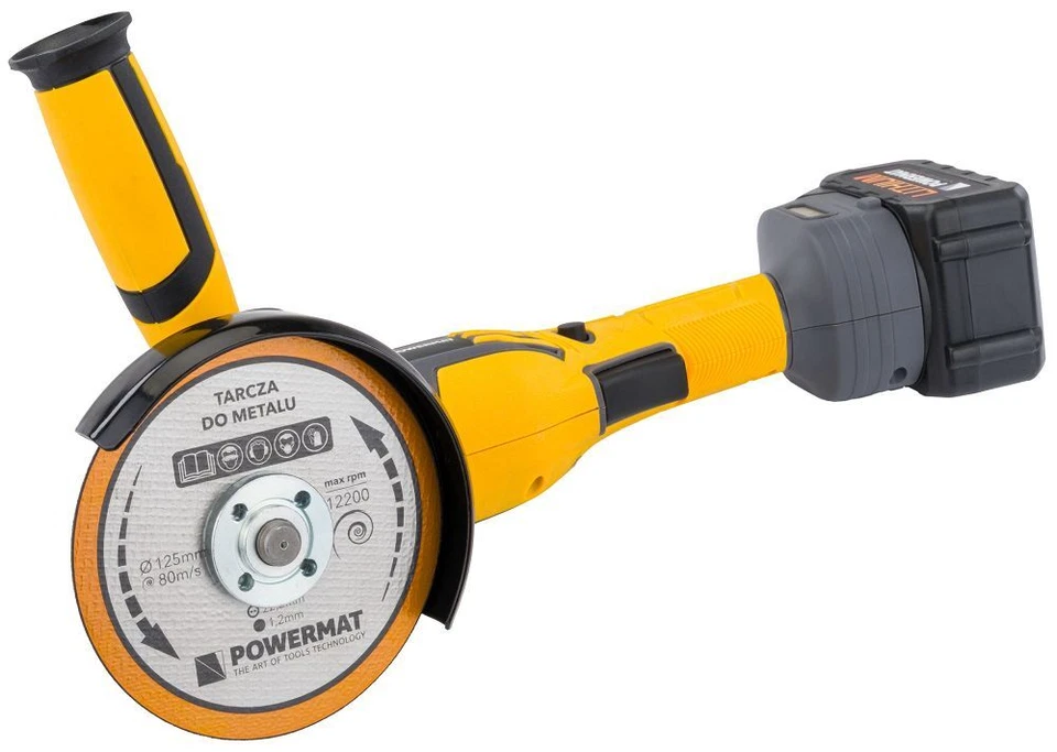 Akku Winkelschleifer Schleifgerät 125mm Trennschleifer Trennscheiben Koffer Set - Bild 2 von 4