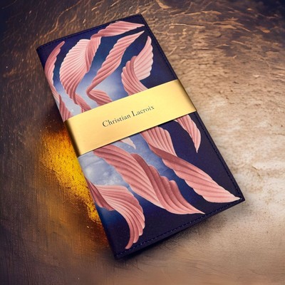 Christian Lacroix Cascade Travel Journal Soft Notebook Pink Blue Vegan Cover