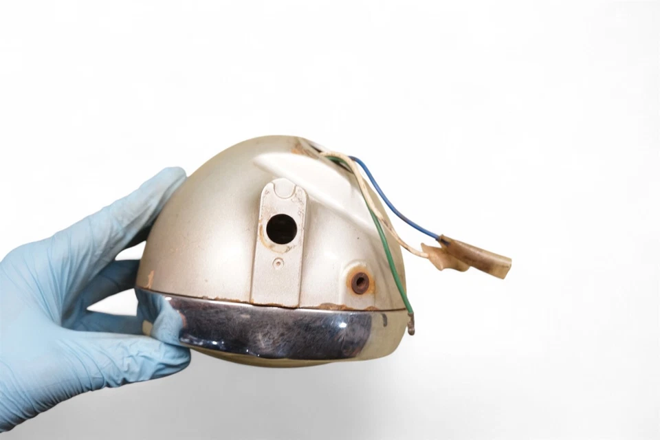 Faro + anillo de ajuste H138 *AH5 HONDA XL100 XL125 XL175 XL250 XL350 MT125 MT250 Foto 3 de 4